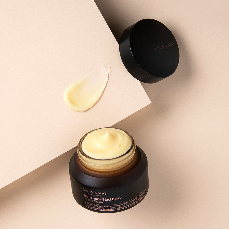 MARY & MAY Idebenone + Blackberry Intensive Cream (70g) | Korean skincare | FREYA - Asian Beauty Secret