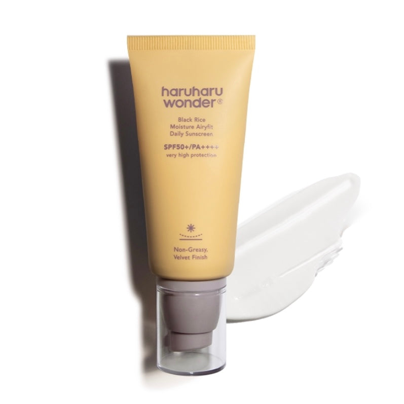 HARUHARU WONDER Black Rice Moisture Airyfit Daily Sunscreen SPF50+ PA++++ (50ml) | Korean skincare | FREYA - Asian Beauty Secret