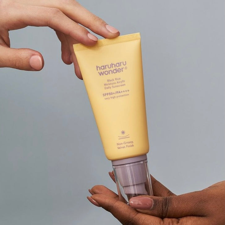 HARUHARU WONDER Black Rice Moisture Airyfit Daily Sunscreen SPF50+ PA++++ (50ml) | Korean skincare | FREYA - Asian Beauty Secret