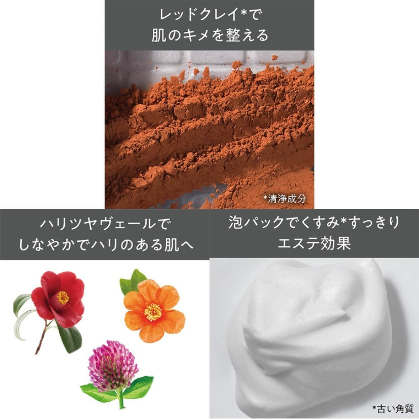 ROSETTE Clay Cleansing Paste : Anti-Wrinkle RED version (120g) | Japanese skincare | FREYA - Asian Beauty Secret
