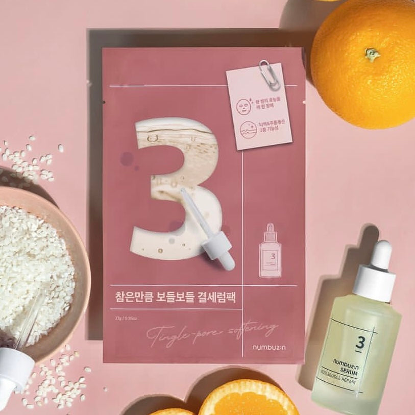 NUMBUZIN No.3 Tingle-Pore Softening Sheet Mask | Korean skincare | FREYA - Asian Beauty Secret