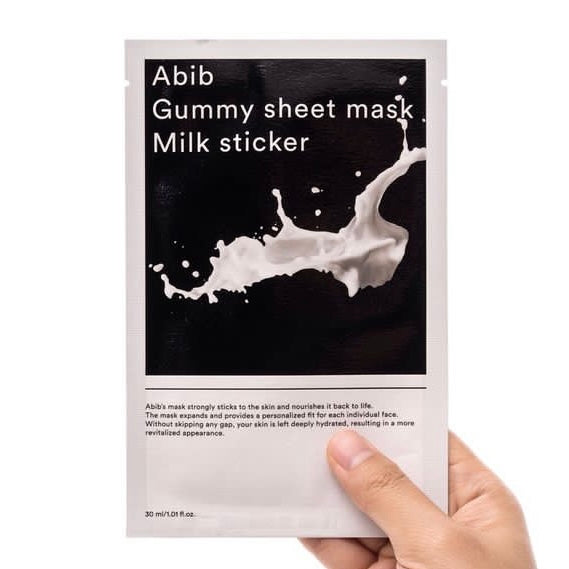 ABIB Gummy Sheet Mask : Milk Sticker (30ml) | Korean skincare | FREYA - Asian Beauty Secret