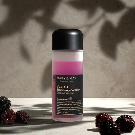 MARY & MAY Vegan Blackberry Complex Cream Essence (140ml) | Korean skincare | FREYA - Asian Beauty Secret