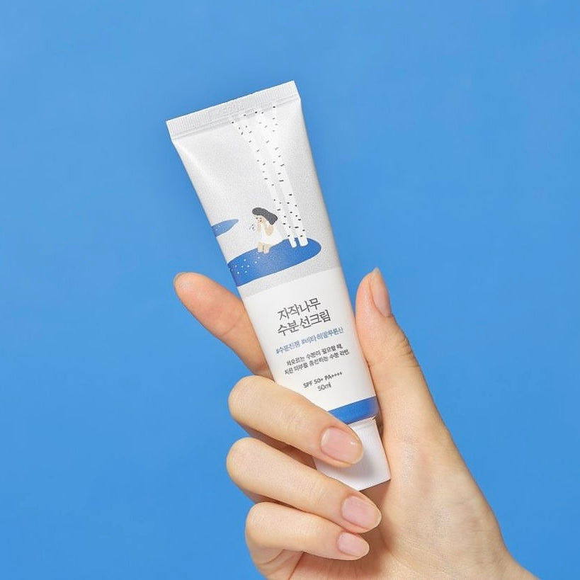ROUND LAB Birch Juice Moisturizing Sun Cream SPF50+ PA++++ (50ml) | Korean skincare | FREYA - Asian Beauty Secret