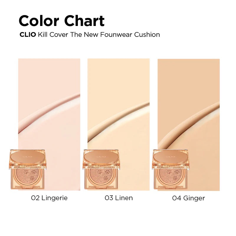 CLIO Kill Cover The New Founwear Cushion Set SPF50+ PA+++ - Koshort In Seoul Limited Edition (15g+15g) | Korean makeup | FREYA - Asian Beauty Secret