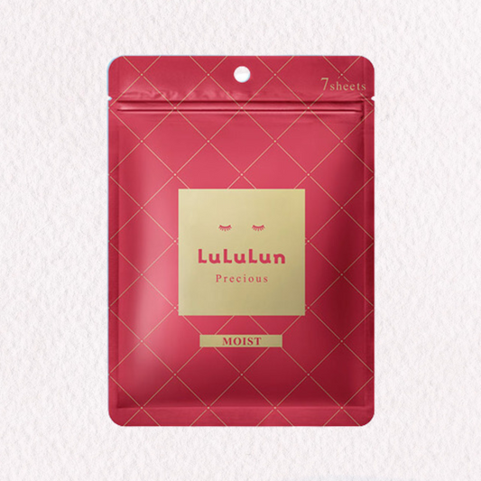 LULULUN Precious RED Sheet Mask [Moist type] | Japanese skincare | FREYA - Asian Beauty Secret