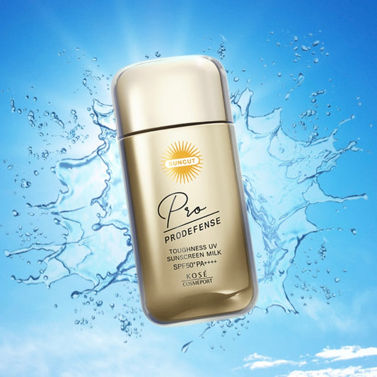 KOSE SUNCUT Prodefense Toughness UV Sunscreen Milk SPF50+ PA++++ (60ml) | Japanese skincare | FREYA - Asian Beauty Secret