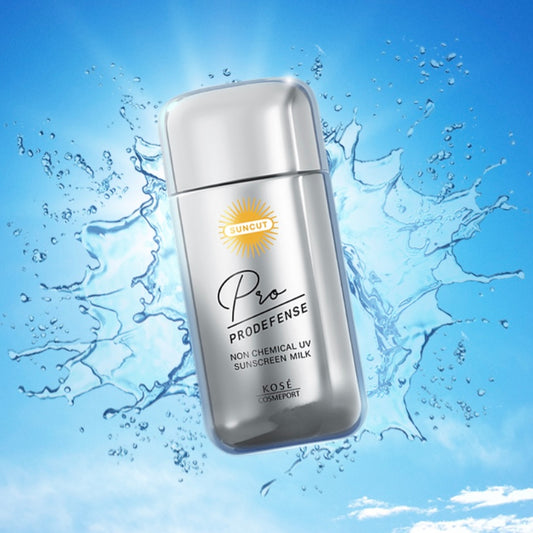 KOSE SUNCUT Prodefense Non Chemical UV Sunscreen Milk SPF50+ PA++++ (60ml) | Japanese skincare | FREYA - Asian Beauty Secret