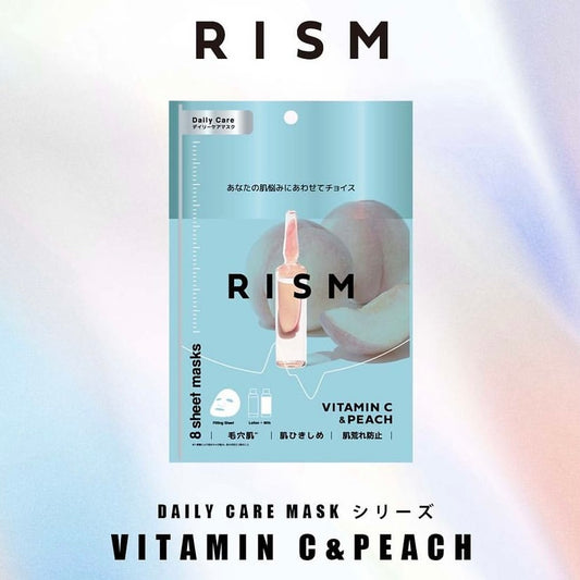 RISM Vitamin C & Peach Sheet Mask | Japanese skincare | FREYA - Asian Beauty Secret