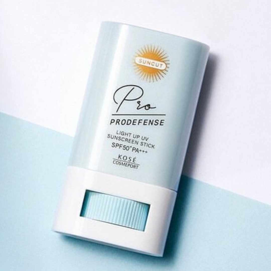 KOSE Suncut Prodefense Light Up UV Sunscreen Stick SPF50+ PA+++ | Japanese skincare | FREYA - Asian Beauty Secret