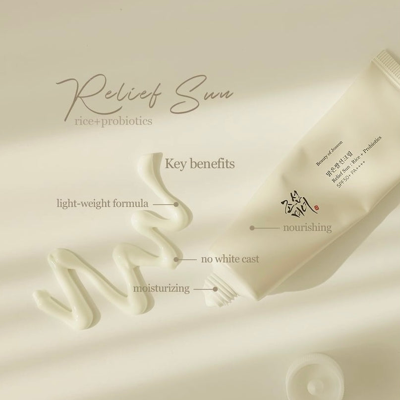BEAUTY OF JOSEON Relief Sun : Rice + Probiotics SPF50+ PA++++ (50ml) | Korean skincare | FREYA - Asian Beauty Secret