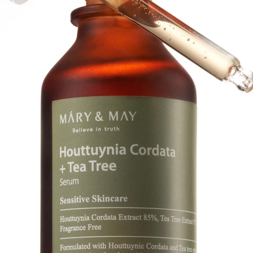 MARY & MAY Houttuynia Cordata + Tea Tree Serum (30ml) | Korean skincare | FREYA - Asian Beauty Secret