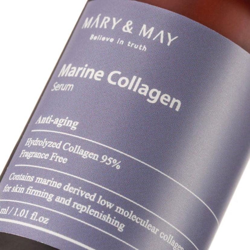 MARY & MAY Marine Collagen Serum (30ml) | Korean skincare | FREYA - Asian Beauty Secret